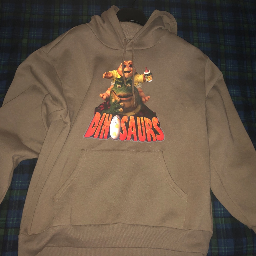 Men’s Dinosaurs pullover cotton hoodie